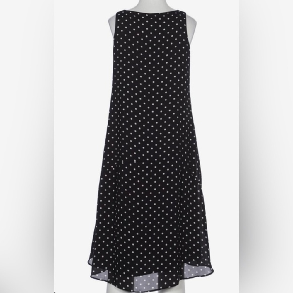 Vintage White Stag black and white polka dot midi dress size 12